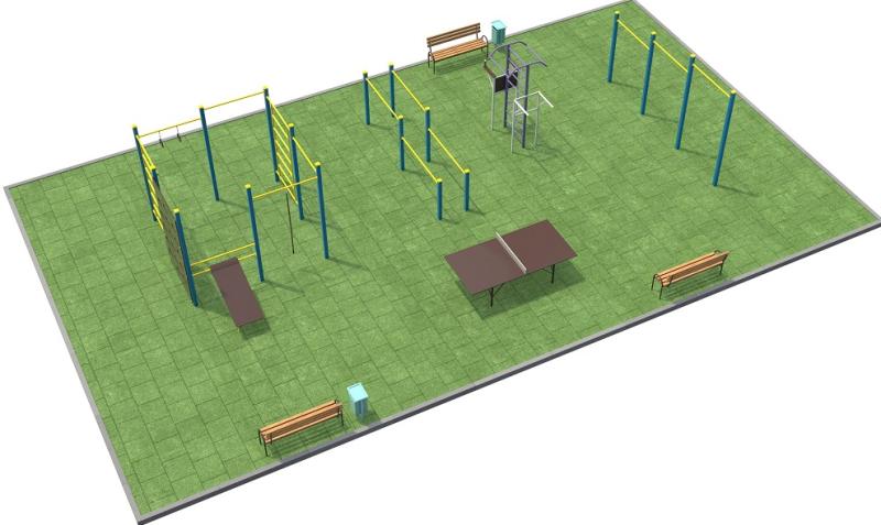Проект спортплощадки 170 метров в Симферополе в Симферополе