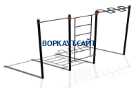 Спортивный комплекс воркаут ВС-129 в Симферополе Спортивный комплекс воркаут ВС-129 в Симферополе