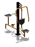 Уличный тренажер "Жим от груди Вело" УТ321 в Симферополе