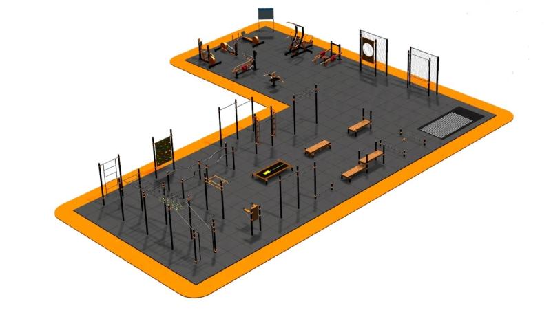 Дизайн проект спортплощадки Угловая в Симферополе