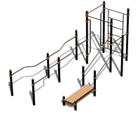 Спортивный комплекс воркаут ВС-194 в Симферополе Спортивный комплекс воркаут ВС-194 в Симферополе