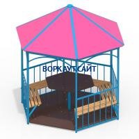 Беседка со столом, лавками и полом МАФ 4123 в Симферополе