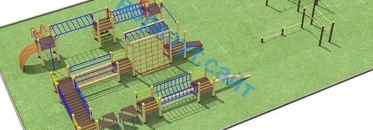 Проект спортплощадки с полосой препятствий в Симферополе