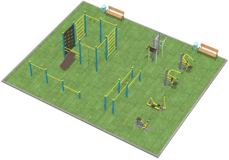 Проект спортплощадки 150 метров в Симферополе в Симферополе