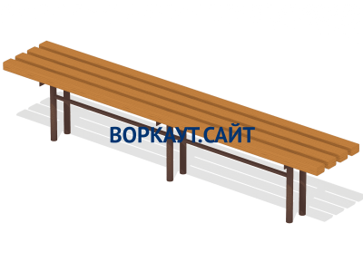 Двухметровая лавочка без спинки 2 м МАФ 1602 в Симферополе