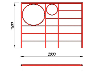 Шведская стенка с кольцами МАФ 3502 в Симферополе