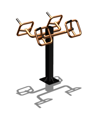 Уличный тренажер  "Штурвал двойной"  УТ201 в Симферополе