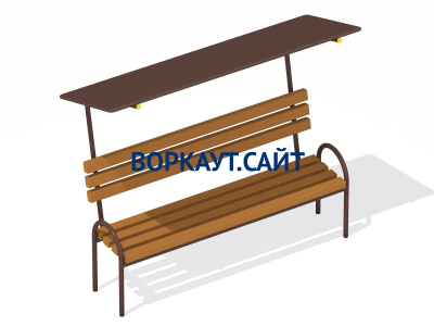 Лавочка под навесом МАФ 1607 в Симферополе