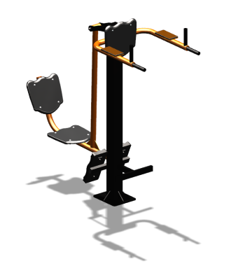 Уличный тренажер "Жим ногами Брусья Пресс" УТ329 в Симферополе