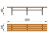 Двухметровая лавочка без спинки 2 м МАФ 1602 в Симферополе