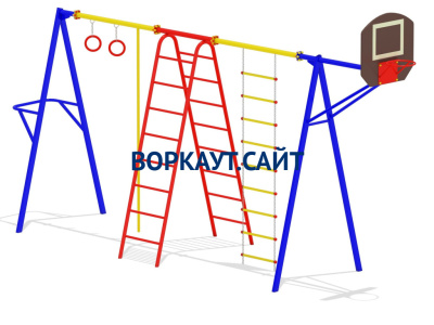 Гимнастический комплекс с баскетбольным щитом МАФ 3001 в Симферополе Гимнастический комплекс с баскетбольным щитом МАФ 3001 в Симферополе