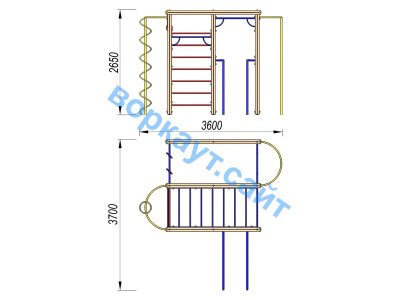 Детский спортивный комплекс Гимнастический ДСК 3107 в Симферополе