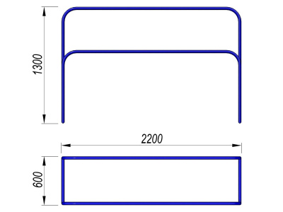 Брусья разновысокие МАФ 3531 в Симферополе