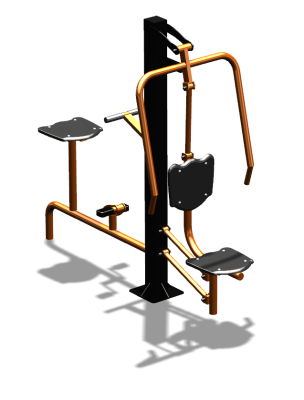 Уличный тренажер "Жим от груди Вело" УТ321 в Симферополе