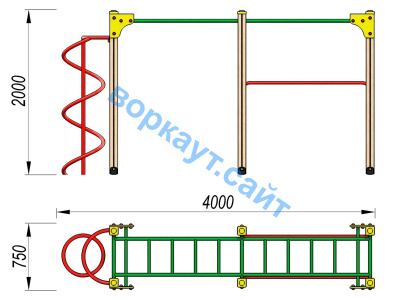 Детский спортивный комплекс ДСК 3104 в Симферополе