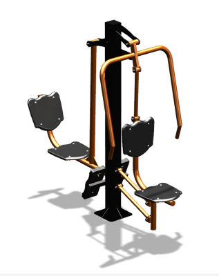Уличный тренажер "Жим от груди Жим ногами" УТ304 в Симферополе