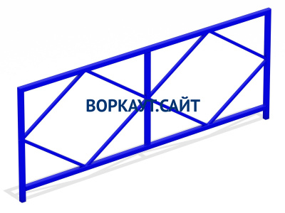 Ограждение площадки МАФ 5001 в Симферополе