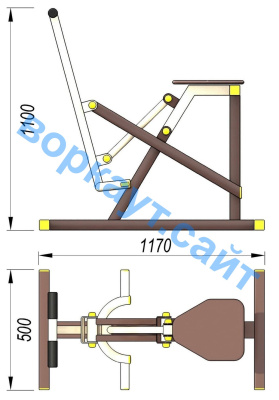 Уличный тренажер "Наездник " УТ 006 в Симферополе
