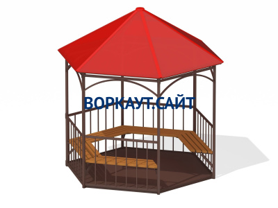 Беседка с лавками и полом МАФ 4122 в Симферополе