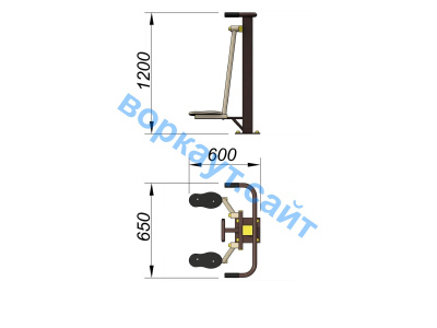 Уличный тренажер Атлетический комплекс УТ 010 в Симферополе