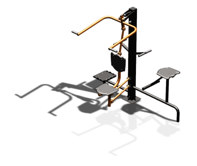 Уличный тренажер "Верхняя тяга Твистер стоя Твистер сидя" УТ336 в Симферополе