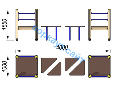 Детский спортивный комплекс Мостик ДСК 3114 в Симферополе