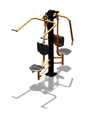 Уличный тренажер "Жим от груди Верхняя тяга" УТ314 в Симферополе