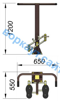 Уличный тренажер "Балансир" УТ 007 в Симферополе