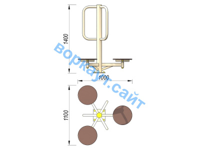 Уличный тренажер Орбита УТ 011 в Симферополе
