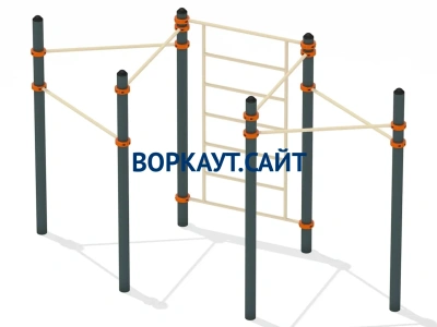 Воркаут турник разноуровневый с шведской стенкой ВС-25 в Симферополе