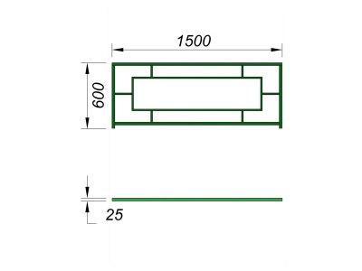 Ограждение площадки МАФ 5000 в Симферополе