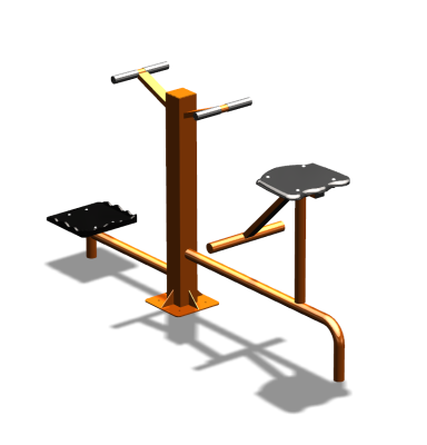 Уличный тренажер "Твистер стоя Твистер сидя" УТ323 в Симферополе