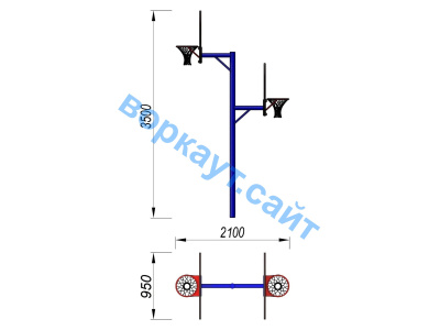 Баскетбольный щит двойной СИО 3511 в Симферополе